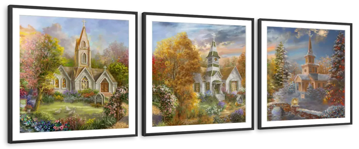 A Church For All Seasons Wall Art