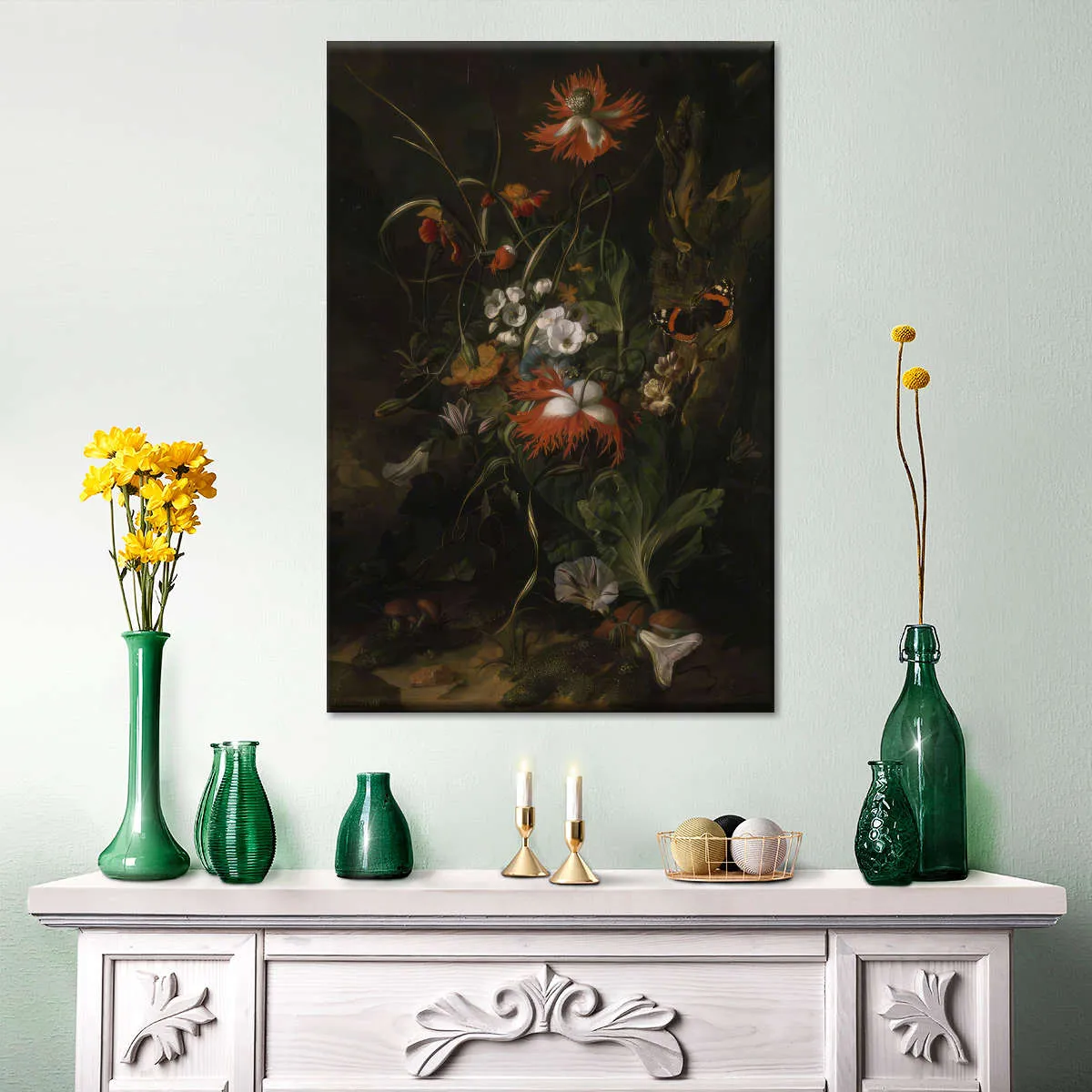 A Forest Floor - Still Life Of Flowers Wall Art