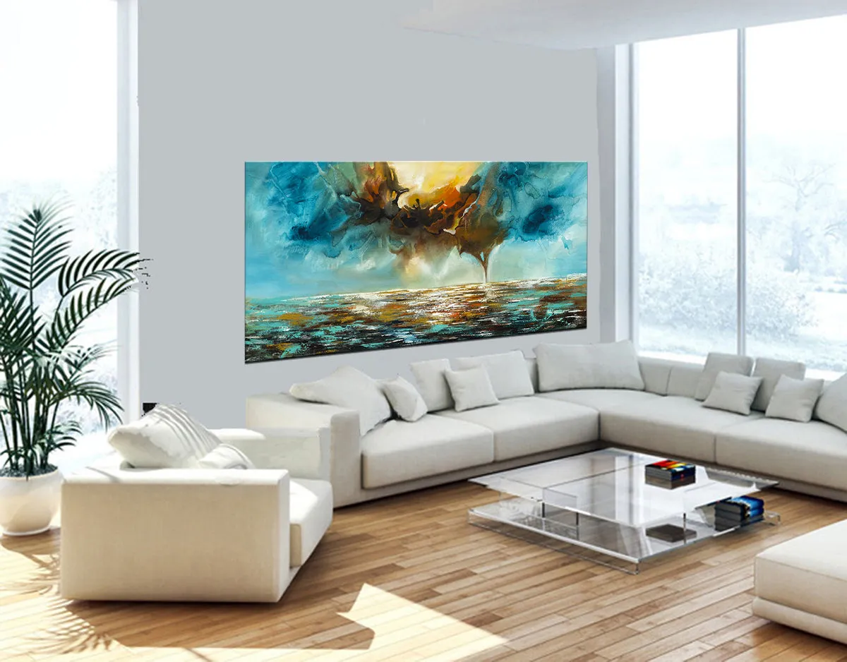 Absract Modern Art Oil Painting on Canvas Modern Wall Art Mystic Texture Painting