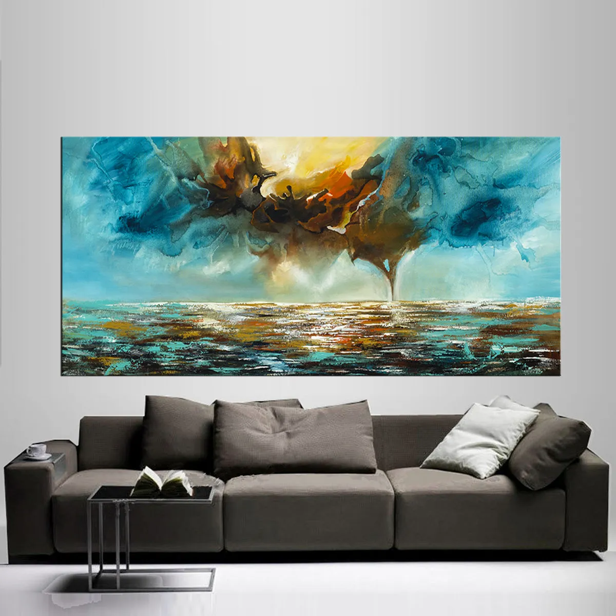 Absract Modern Art Oil Painting on Canvas Modern Wall Art Mystic Texture Painting