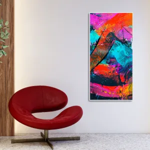 Abstract Acrylic Colorful Beautiful Textured Design Premium Canvas Wall Painting