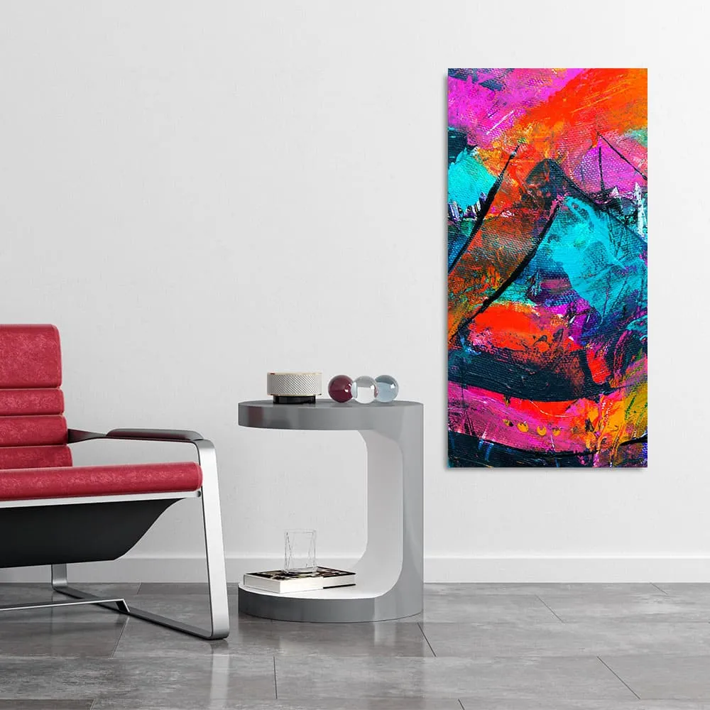 Abstract Acrylic Colorful Beautiful Textured Design Premium Canvas Wall Painting