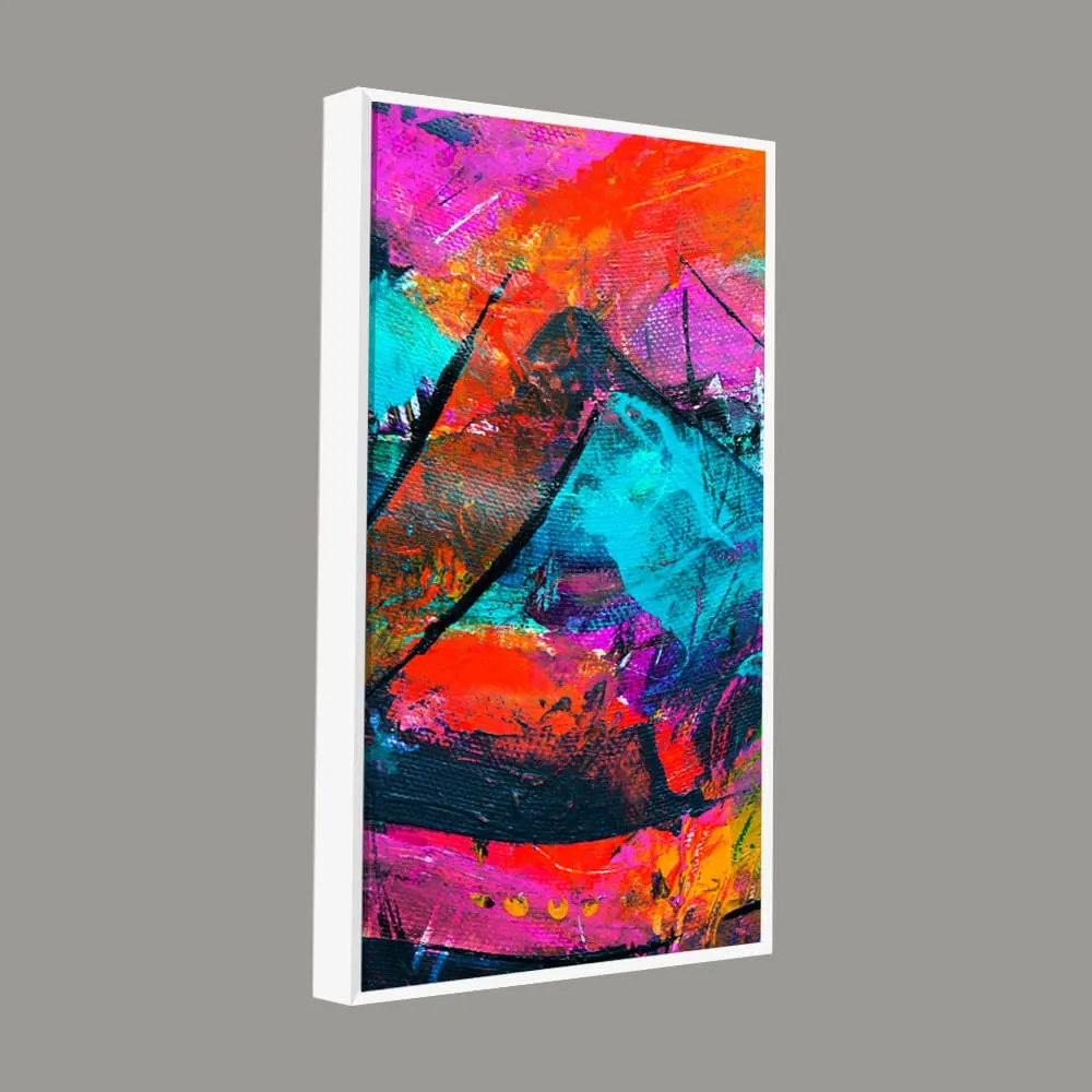 Abstract Acrylic Colorful Beautiful Textured Design Premium Canvas Wall Painting