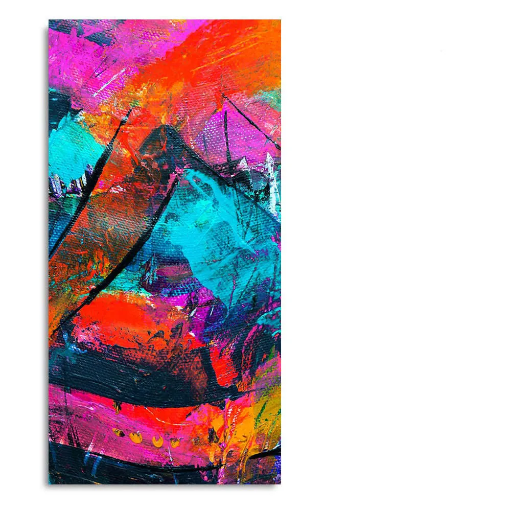 Abstract Acrylic Colorful Beautiful Textured Design Premium Canvas Wall Painting