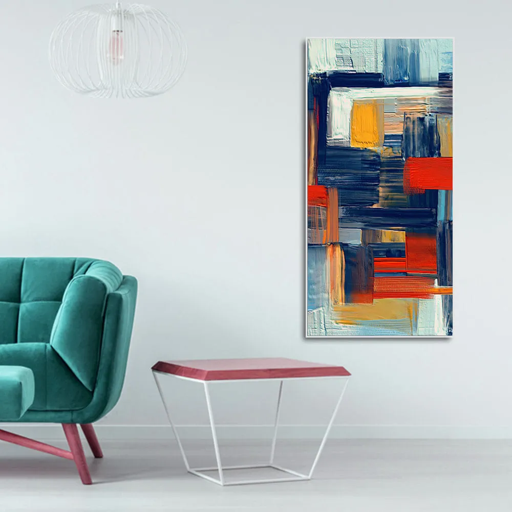 Abstract art of Colorful Texture Canvas Wall Painting