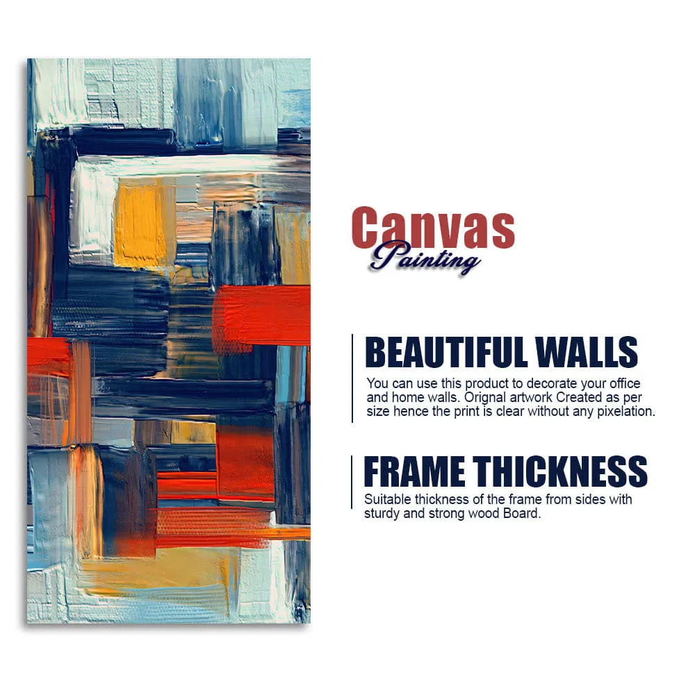 Abstract art of Colorful Texture Canvas Wall Painting