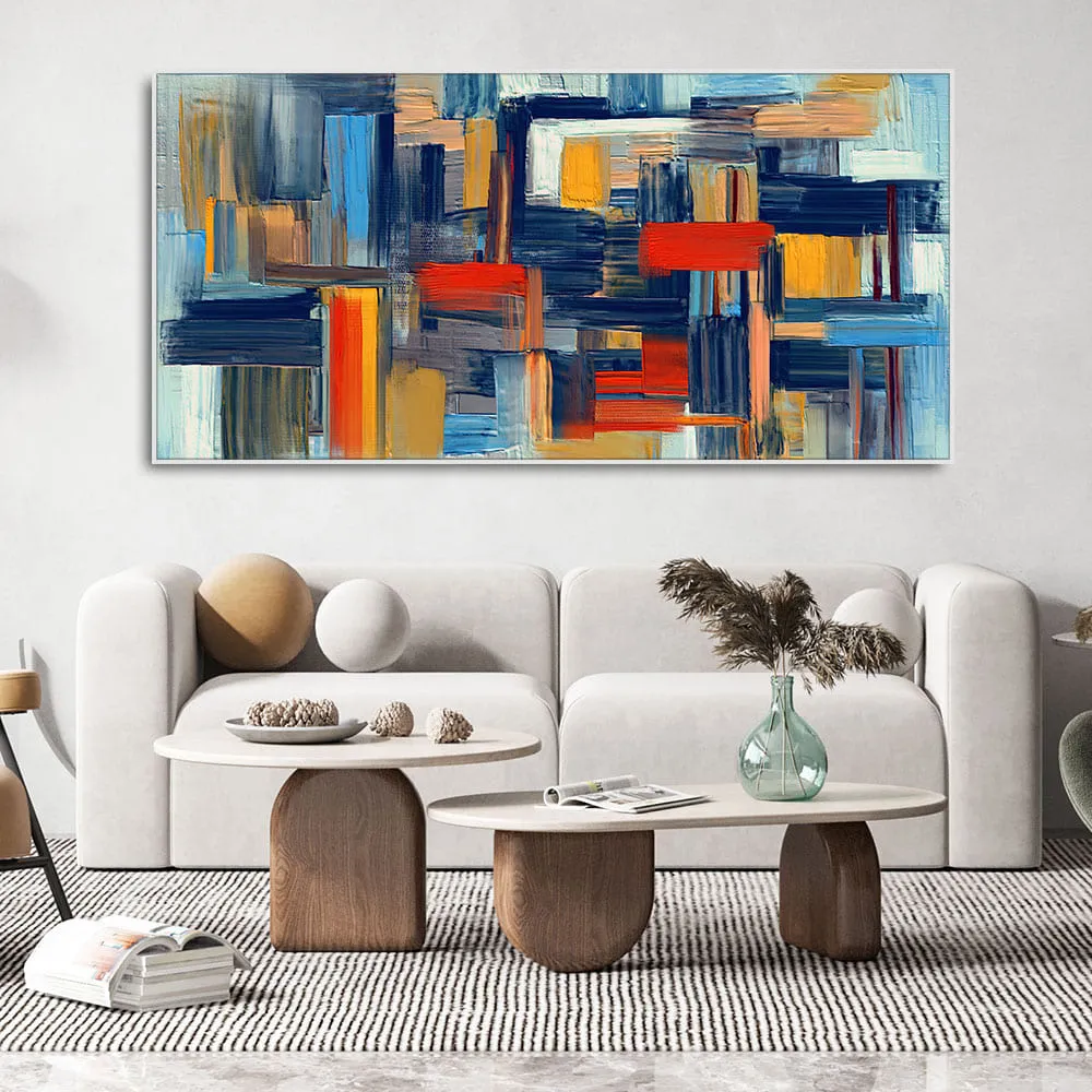 Abstract art of Colorful Texture Premium Canvas Wall Painting