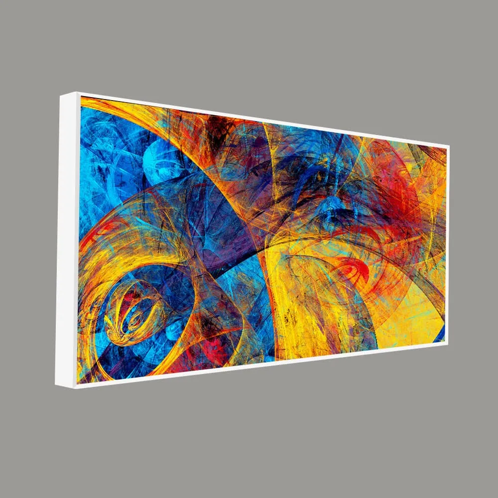 Abstract Beautiful Colorful Textured Design Premium Canvas Wall Painting