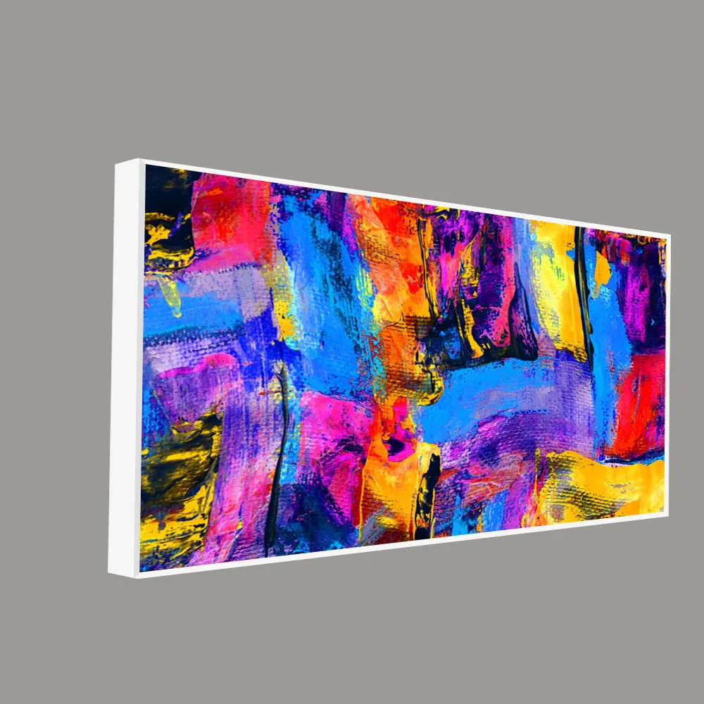 Abstract Color Texture Art Premium Canvas Wall Painting