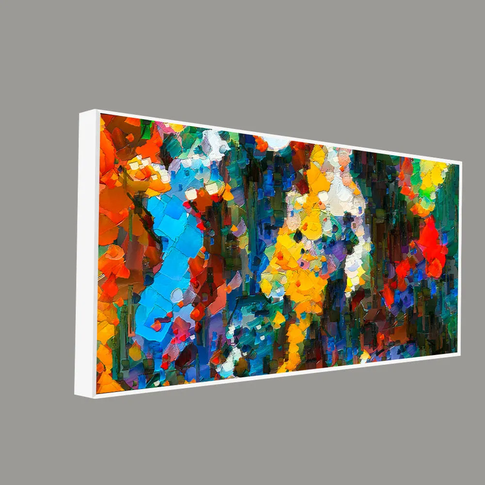 Abstract Colorful Acrylic Texture Canvas Wall Painting