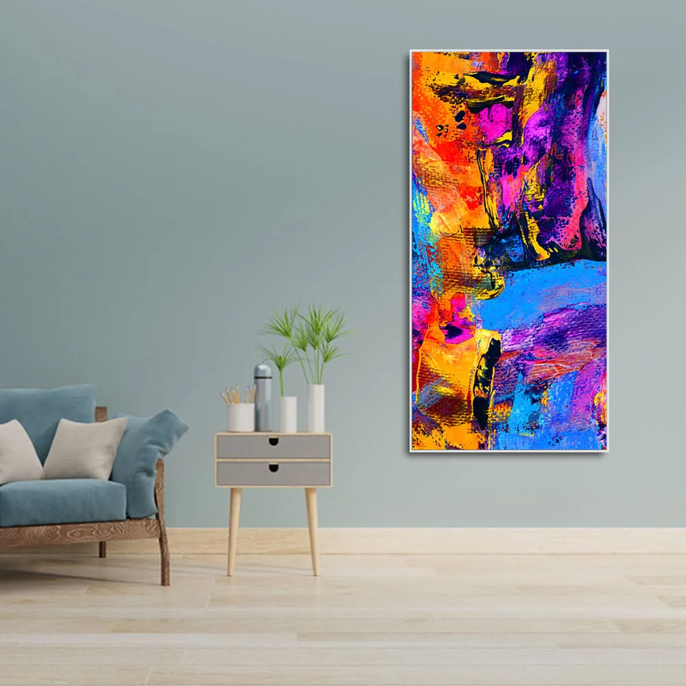 Abstract Colorful Texture Art Premium Canvas Wall Painting