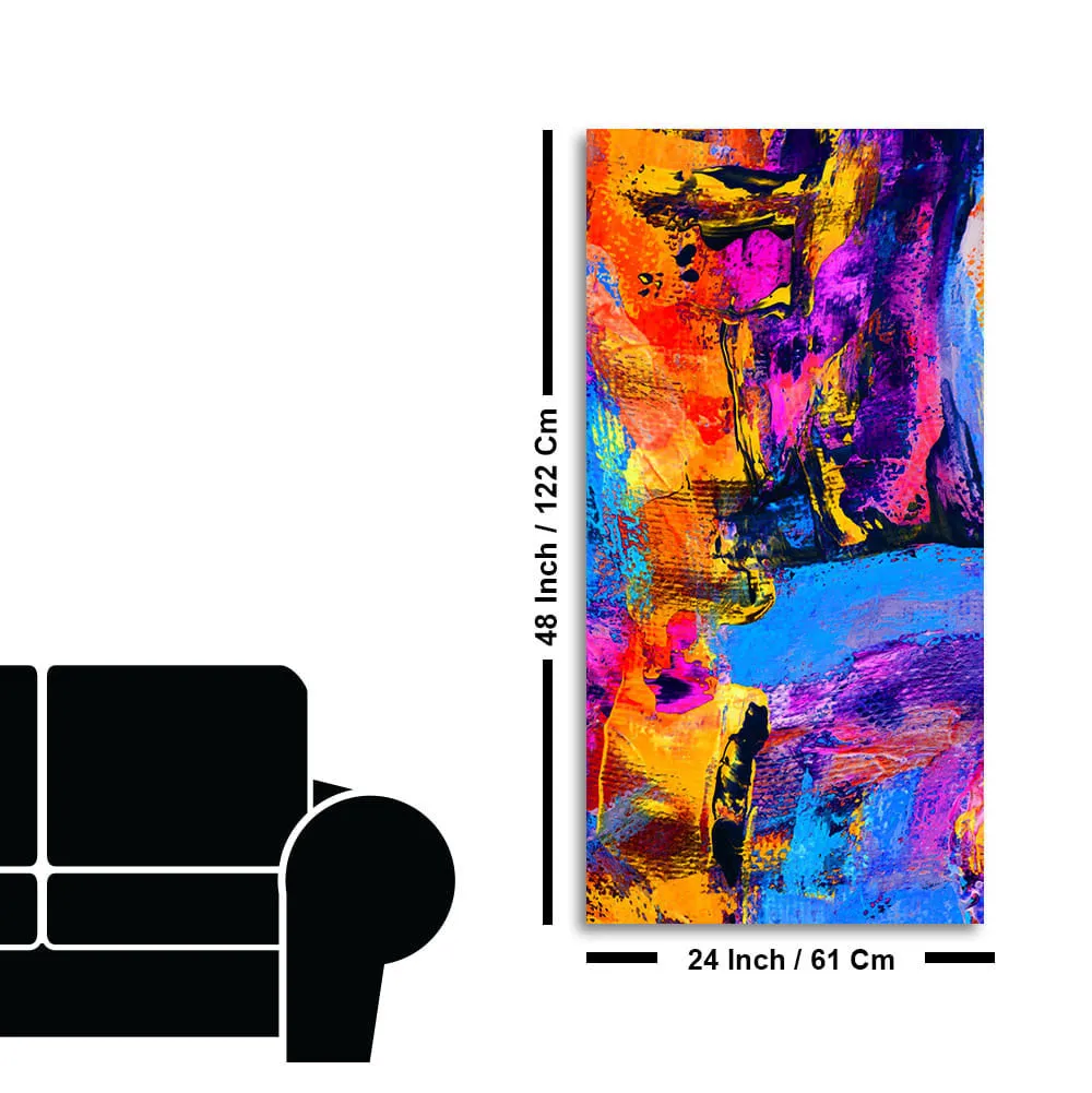 Abstract Colorful Texture Art Premium Canvas Wall Painting