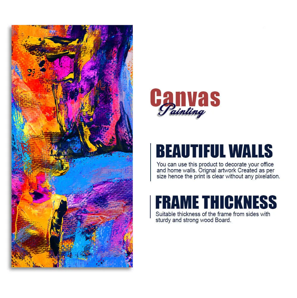 Abstract Colorful Texture Art Premium Canvas Wall Painting