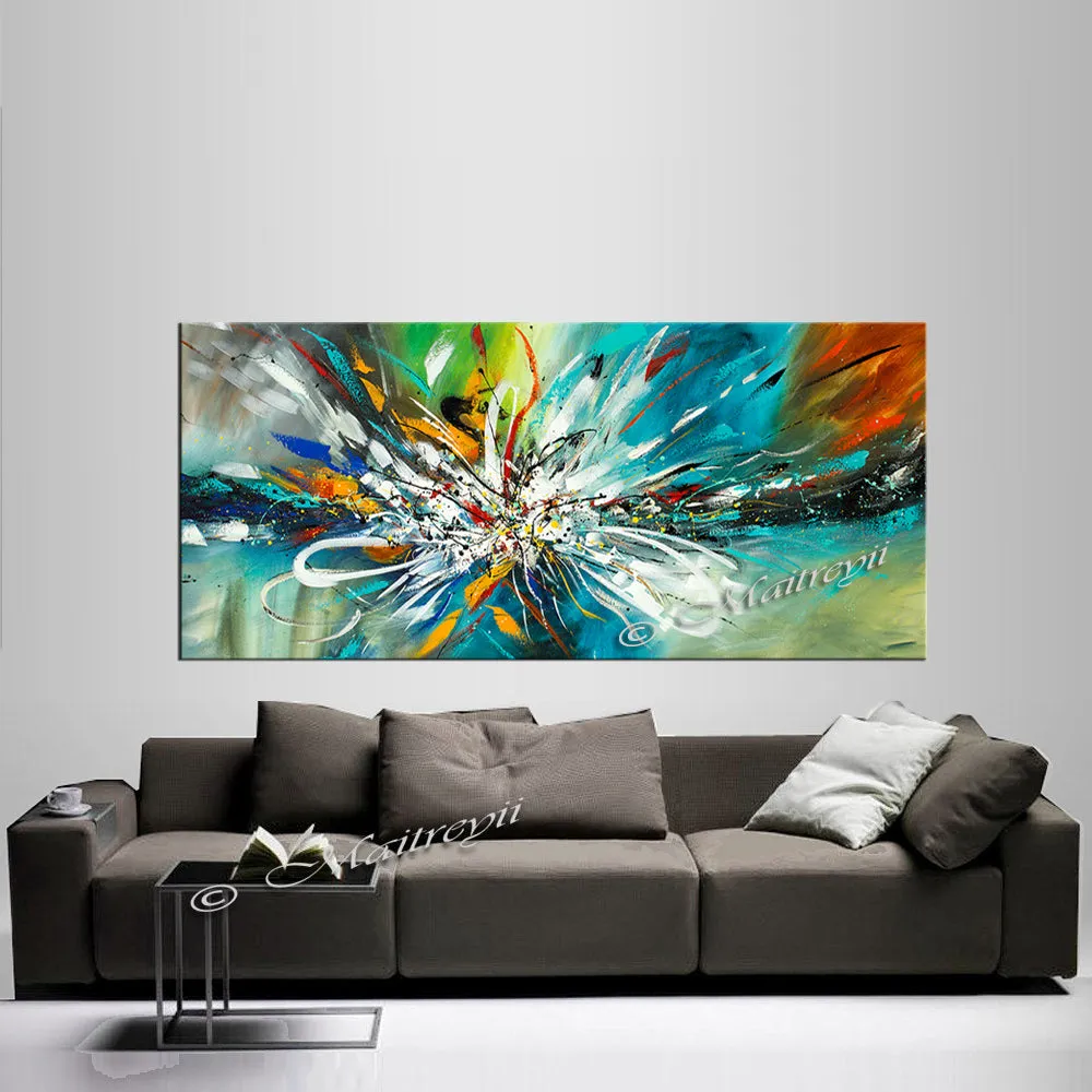 Abstract Modern Art Oil Painting  Amazing Abstract Gold Flow Painting - Amazing Abstract 9