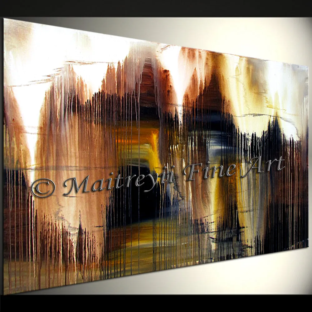 Abstract Modern Art Oil Painting on Canvas Modern Wall Art Texture Painting - Melting Rock 19