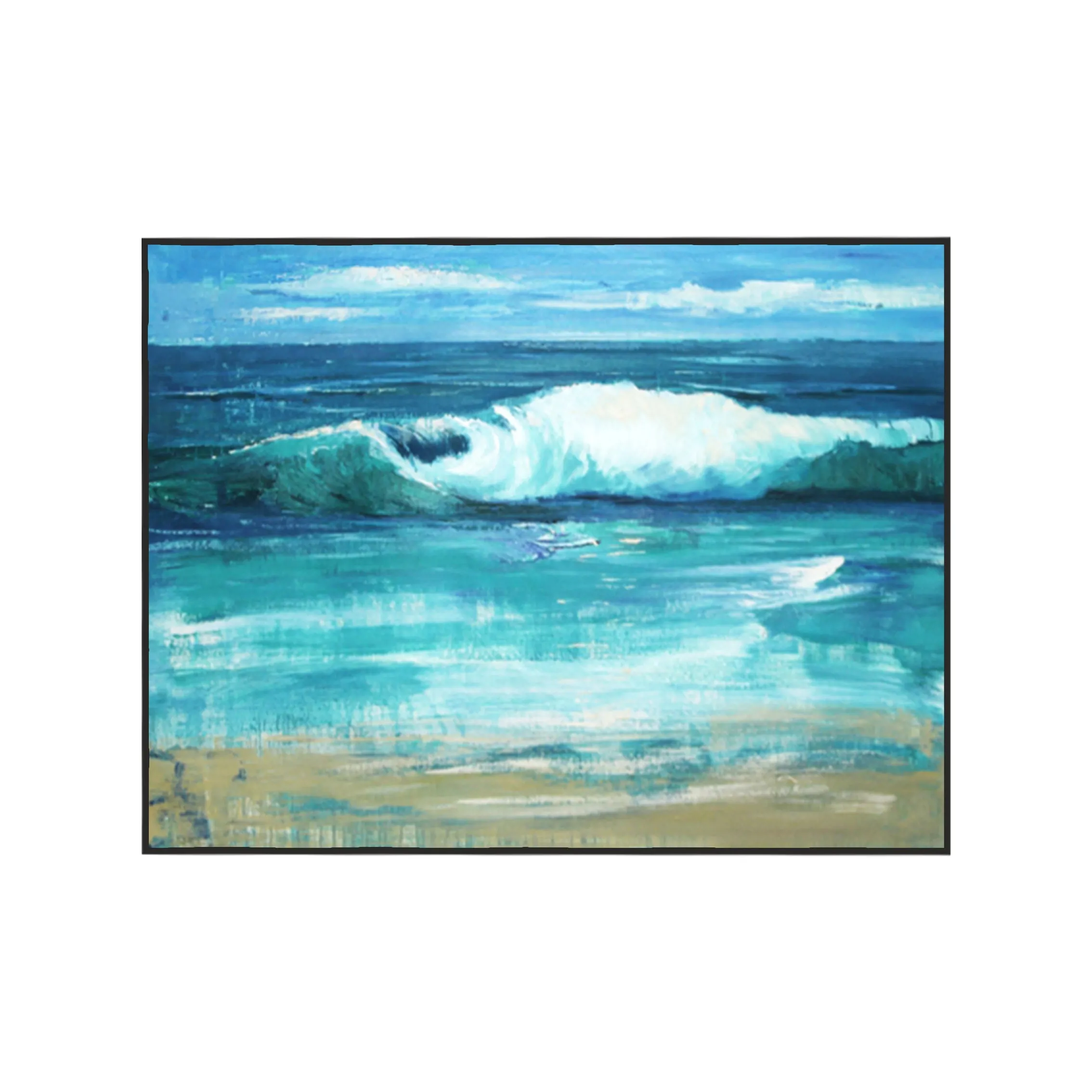 Abstract Ocean Wave Painting