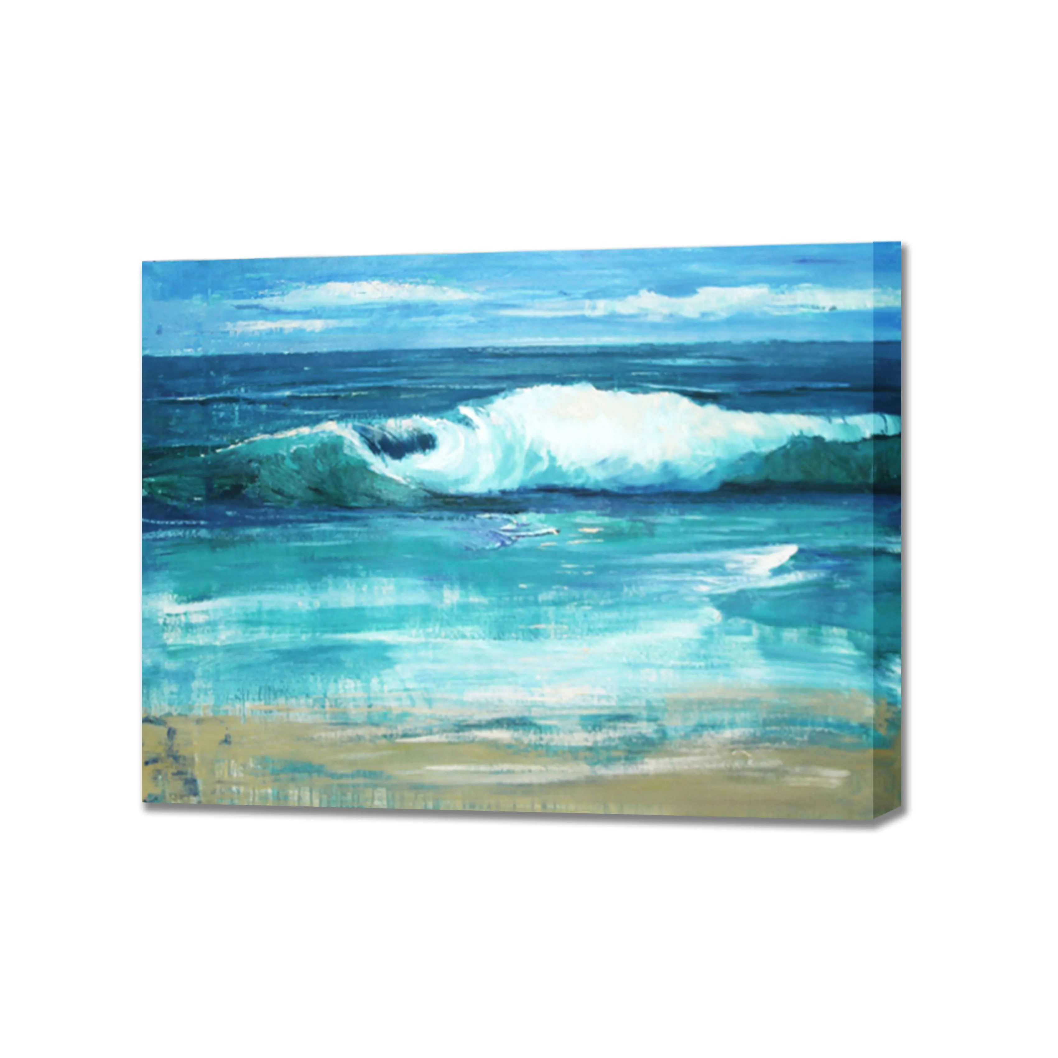 Abstract Ocean Wave Painting