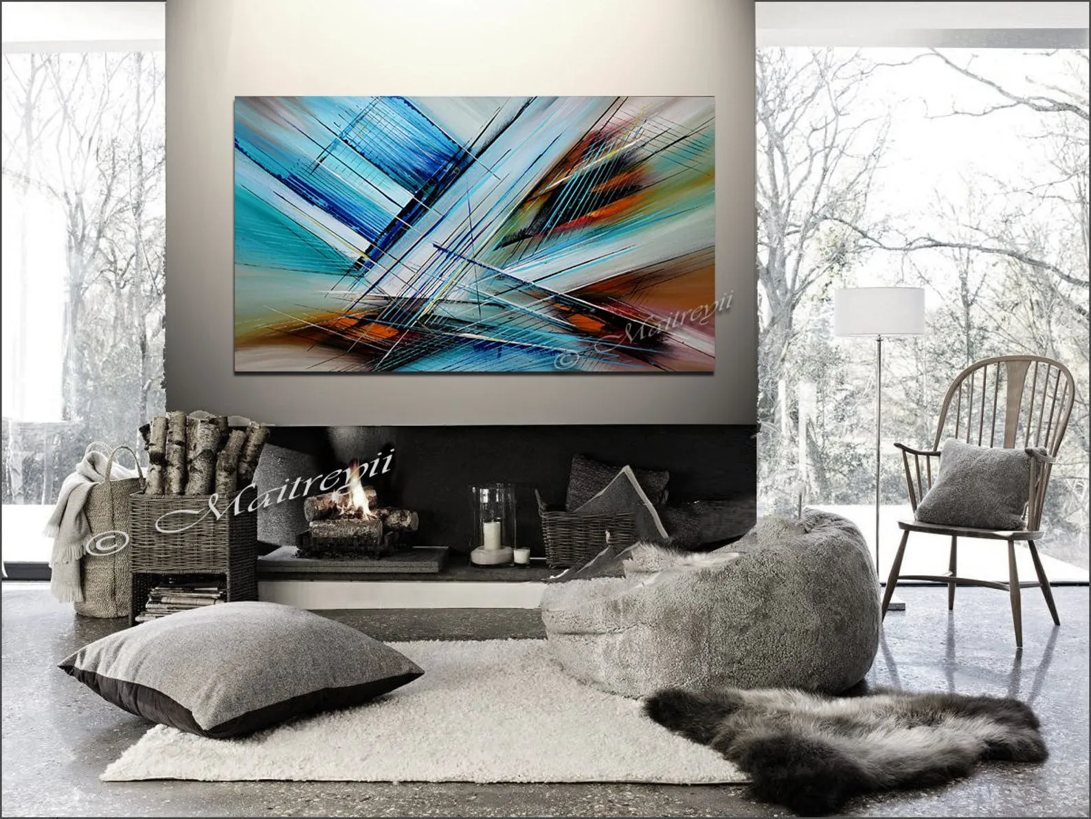 Abstract Paintings For Sale -  Lightning Returns