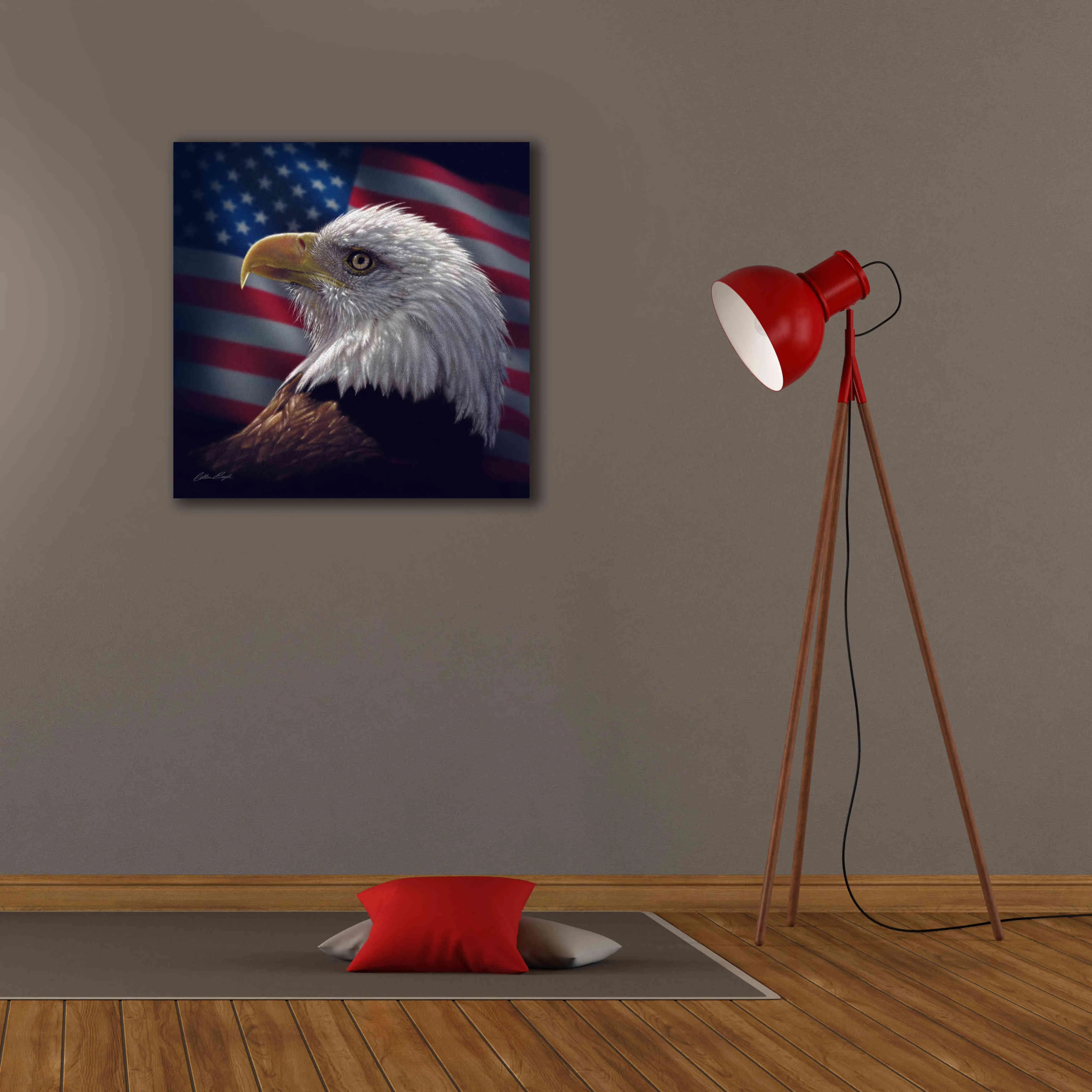 'American Bald Eagle' by Collin Bogle, Canvas Wall Art