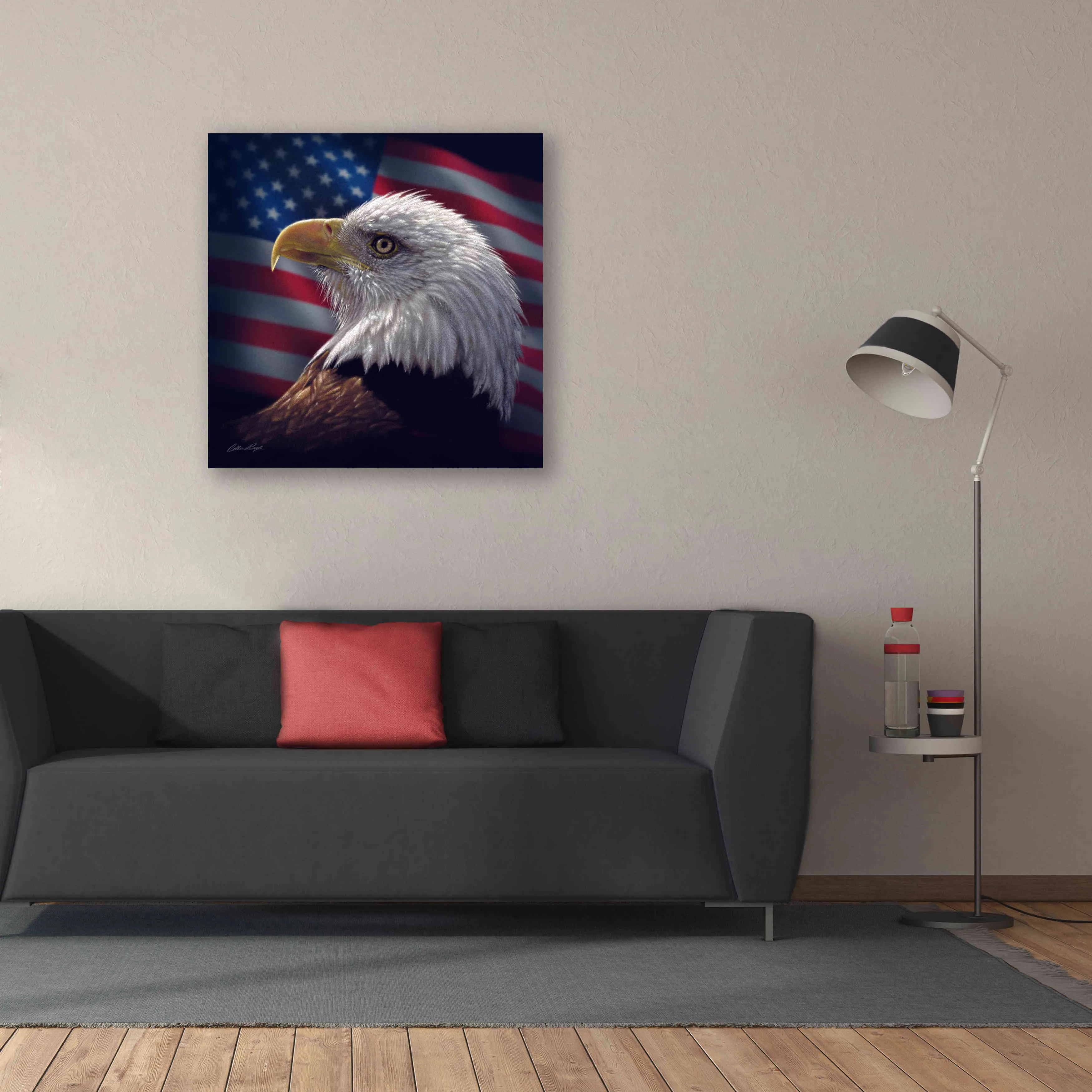 'American Bald Eagle' by Collin Bogle, Canvas Wall Art