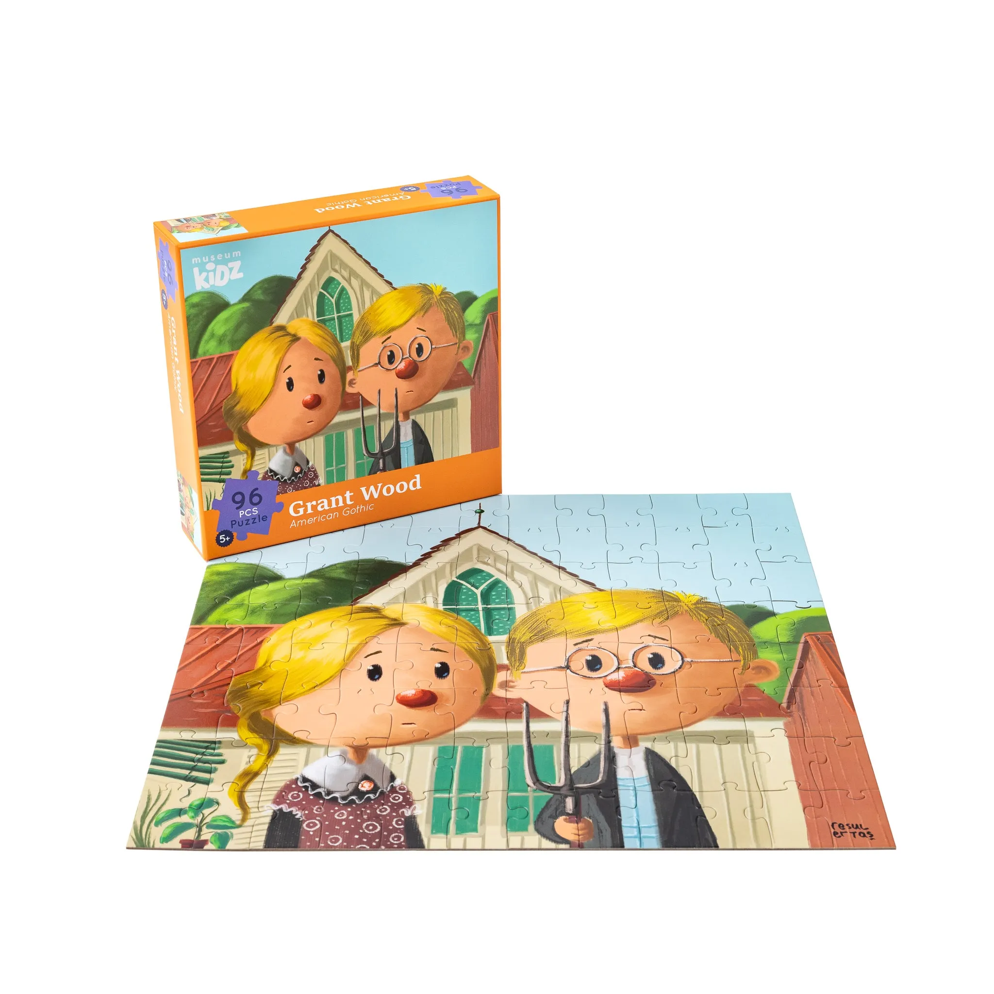 American Gothic- Grant Wood - 96 pcs - Museum Kidz - Puzzle