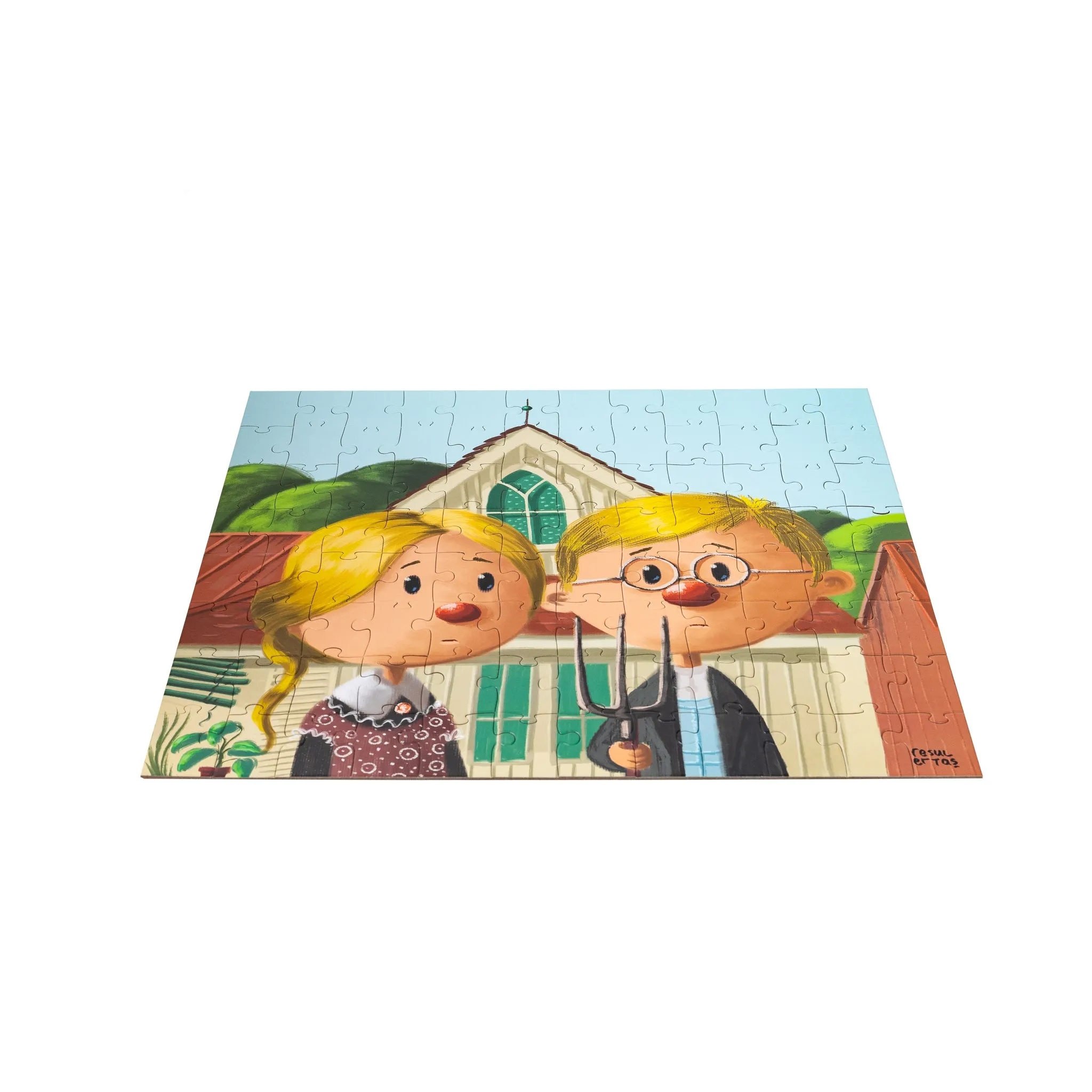 American Gothic- Grant Wood - 96 pcs - Museum Kidz - Puzzle