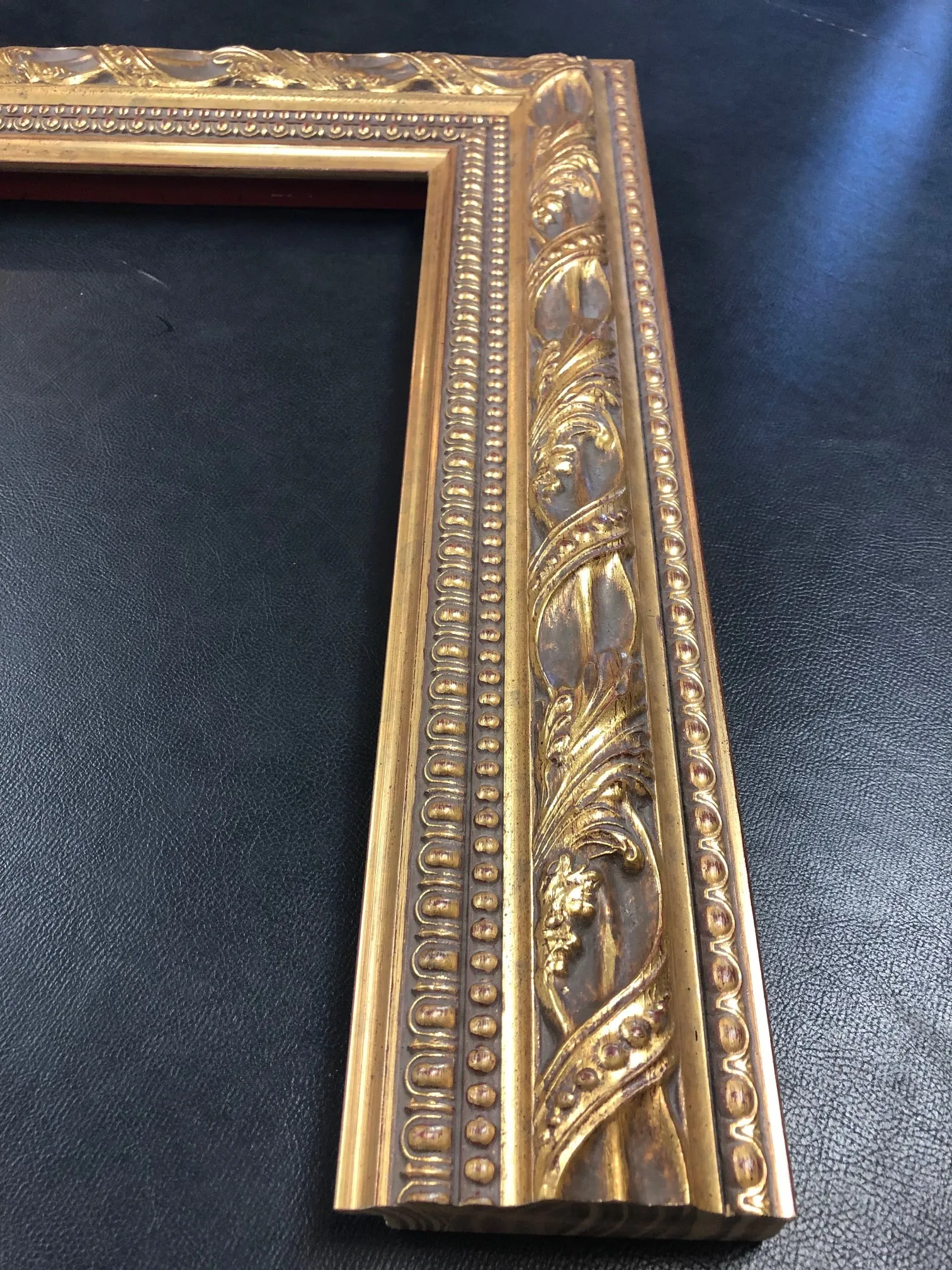 Antique gold luxury classic 3.3/4" fancy Ornate Wood Picture Frame