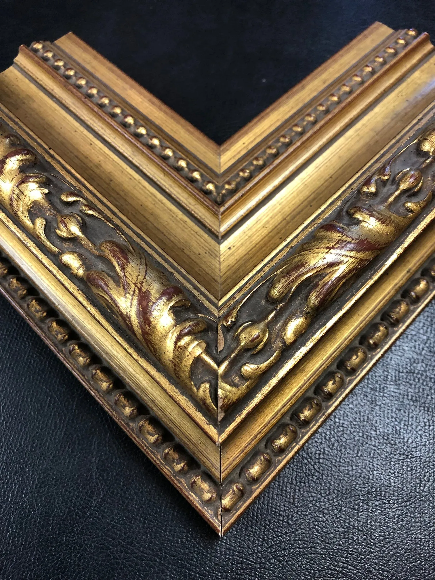 Antique gold luxury classic 4.1/2" fancy Ornate  Wood Picture Frame