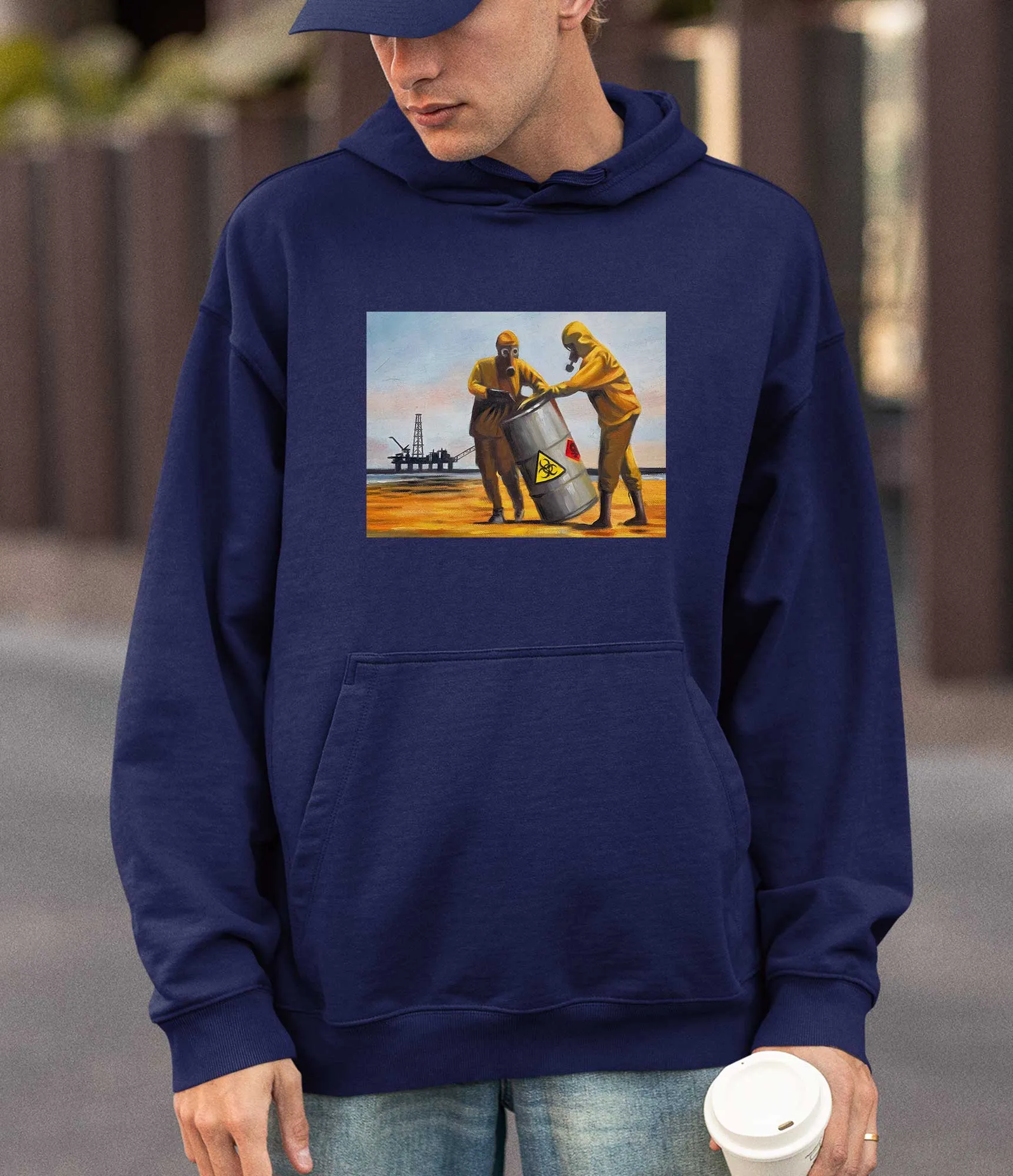 Banksy Hoodie - Beach Clean up