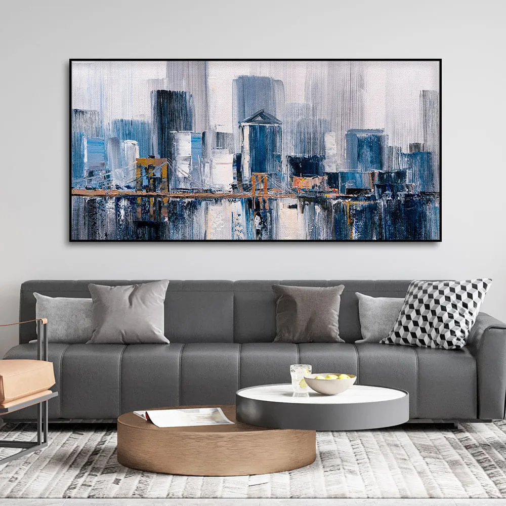 Beautiful Bridge of New York City Premium Canvas Wall Painting