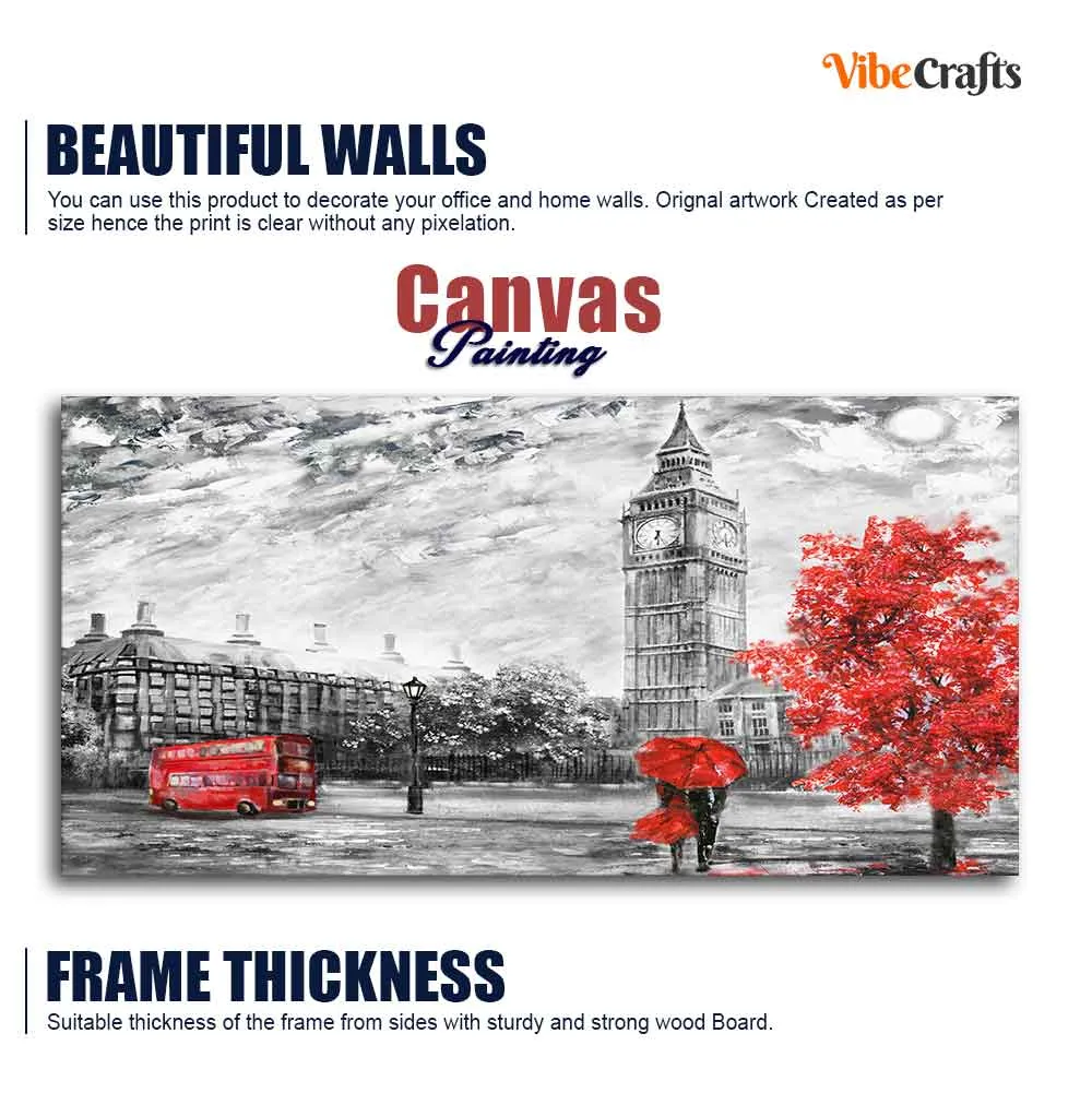 Beautiful City View of London Canvas Wall Painting