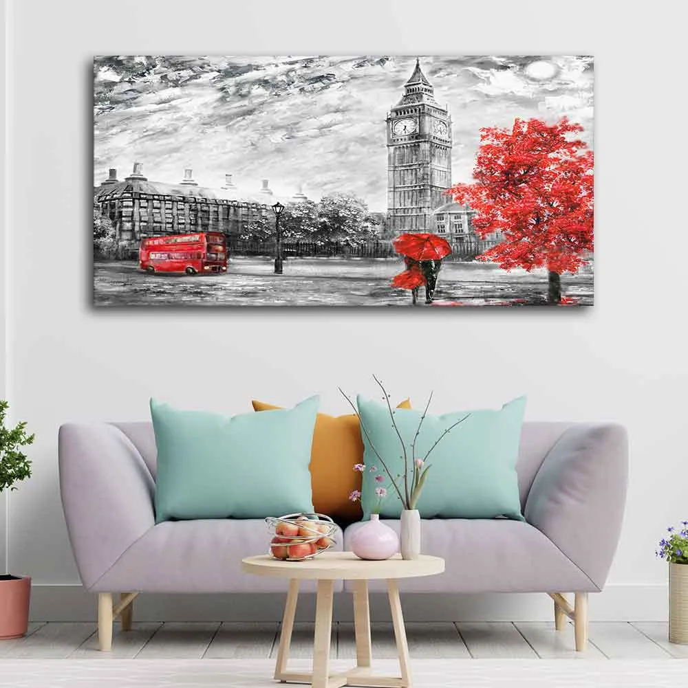 Beautiful City View of London Canvas Wall Painting