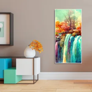 Beautiful Landscape Waterfall Scenery Canvas Wall Painting