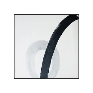 Black And White Abstract Painting