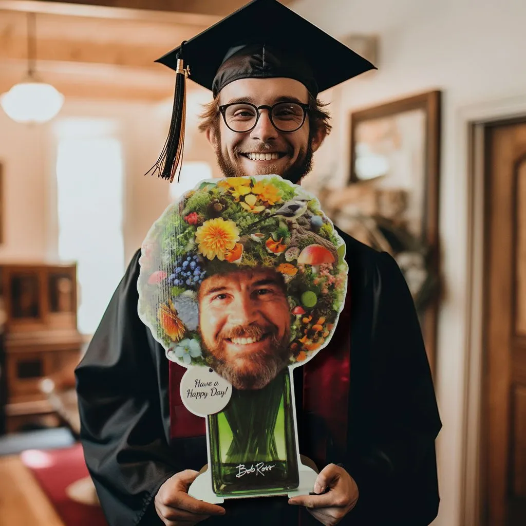 Bob Ross Cardboard Bouquet