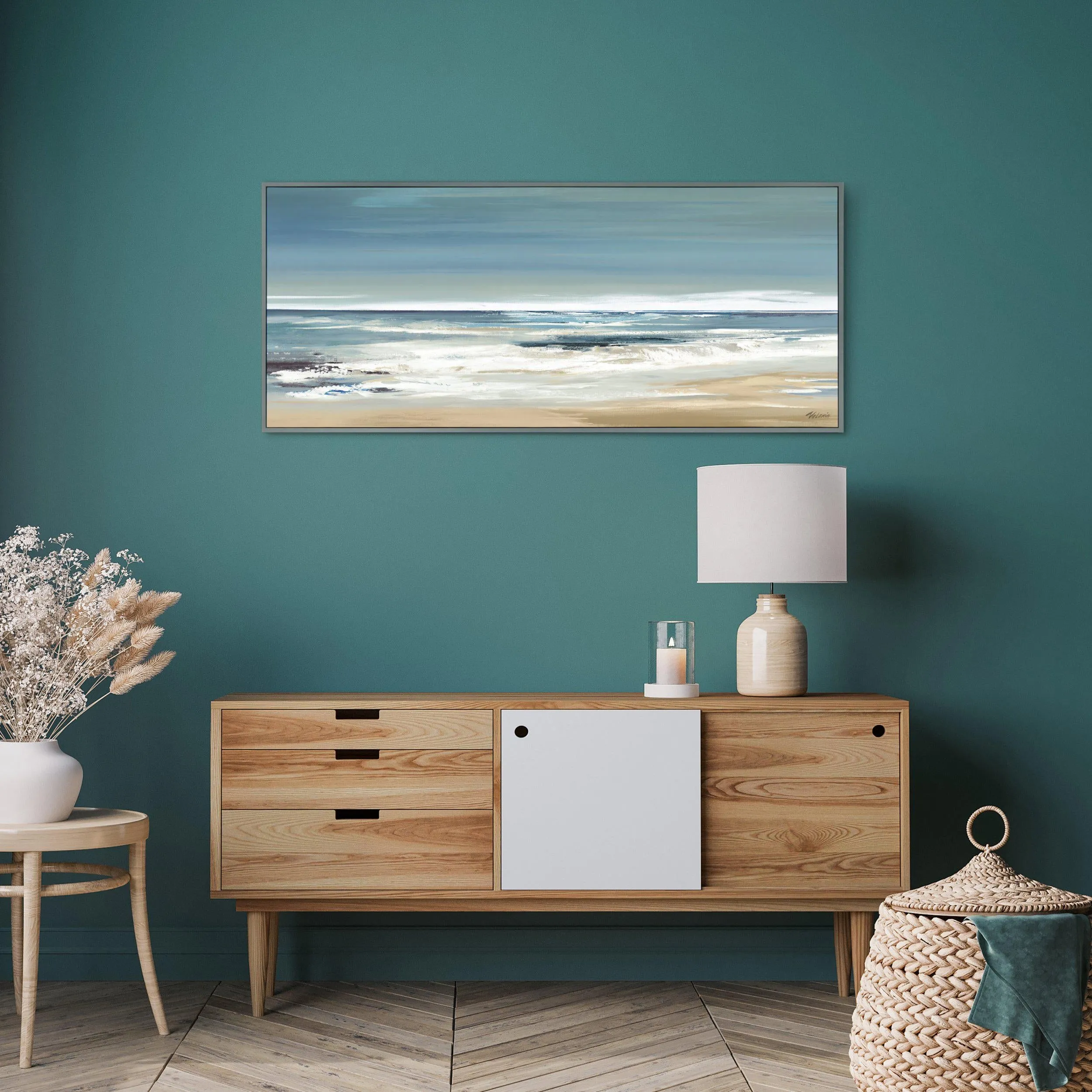 Canvas Framed Print - Along the Coastline