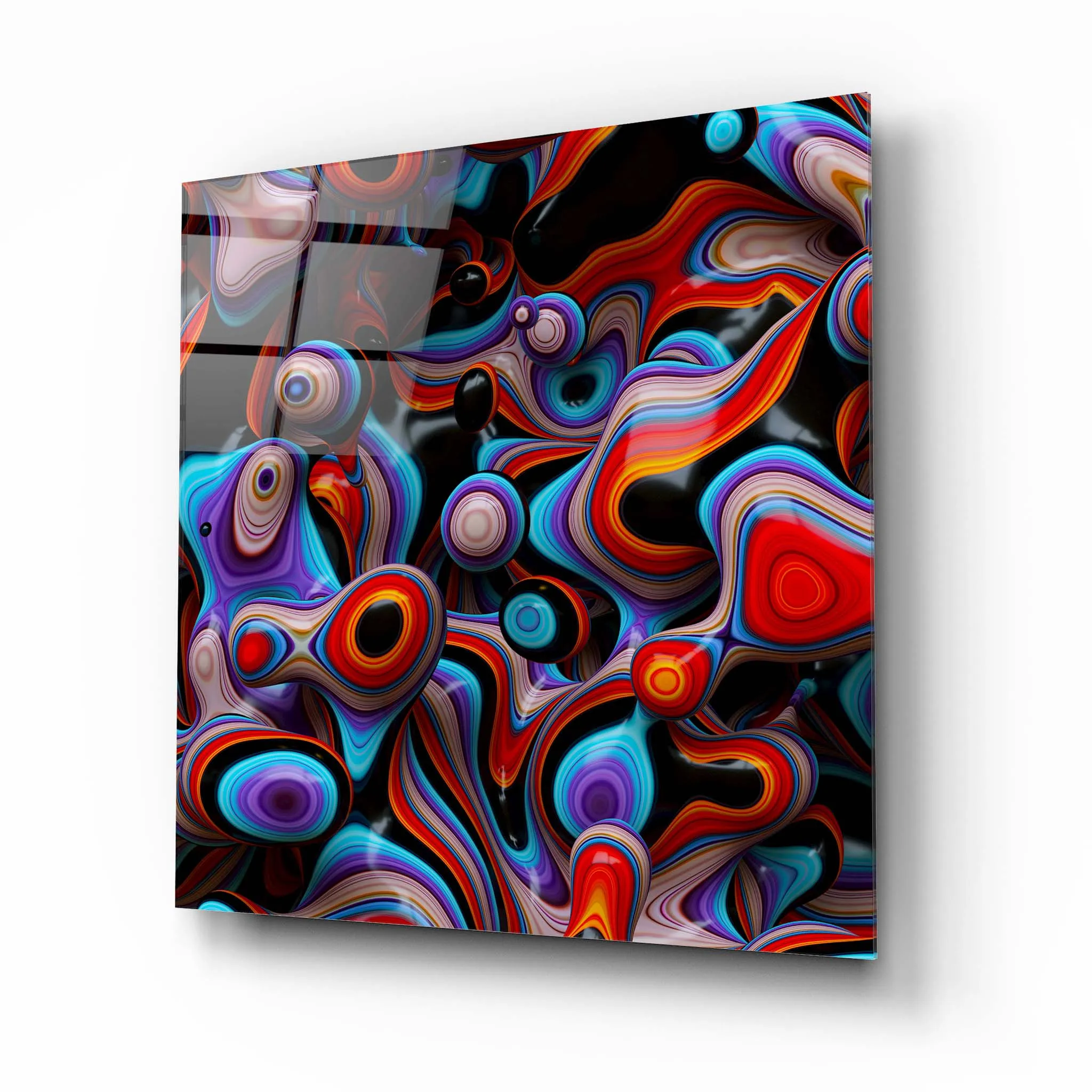 Colorful Abstract Glass Wall Art