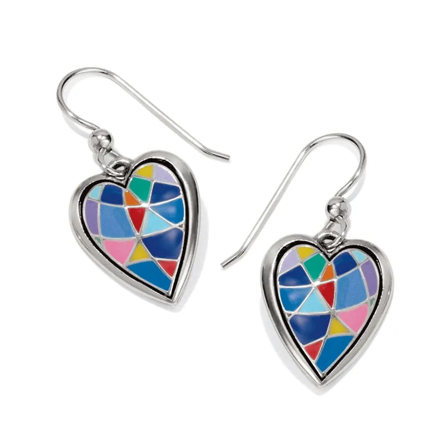 Colormix Heart French Wire Earrings