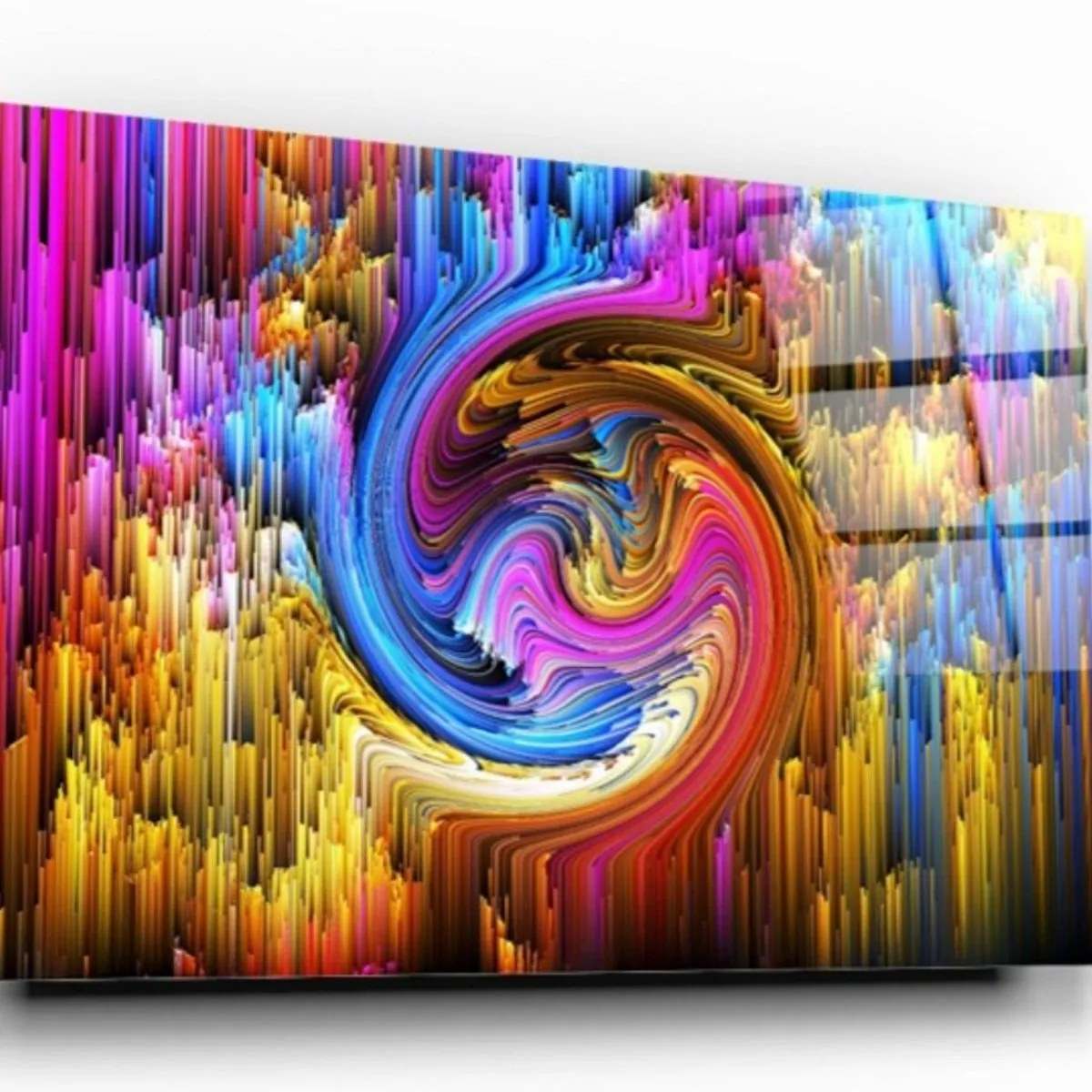 Colourful Future Glass Wall Art