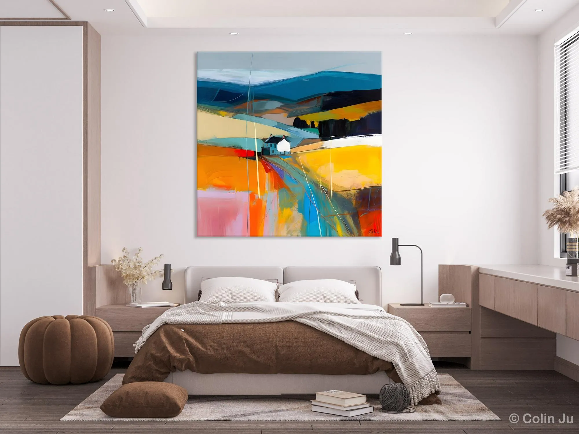 Contemporary Abstract Artwork, Acrylic Painting for Living Room, Oversized Wall Art Paintings, Original Modern Artwork on Canvas