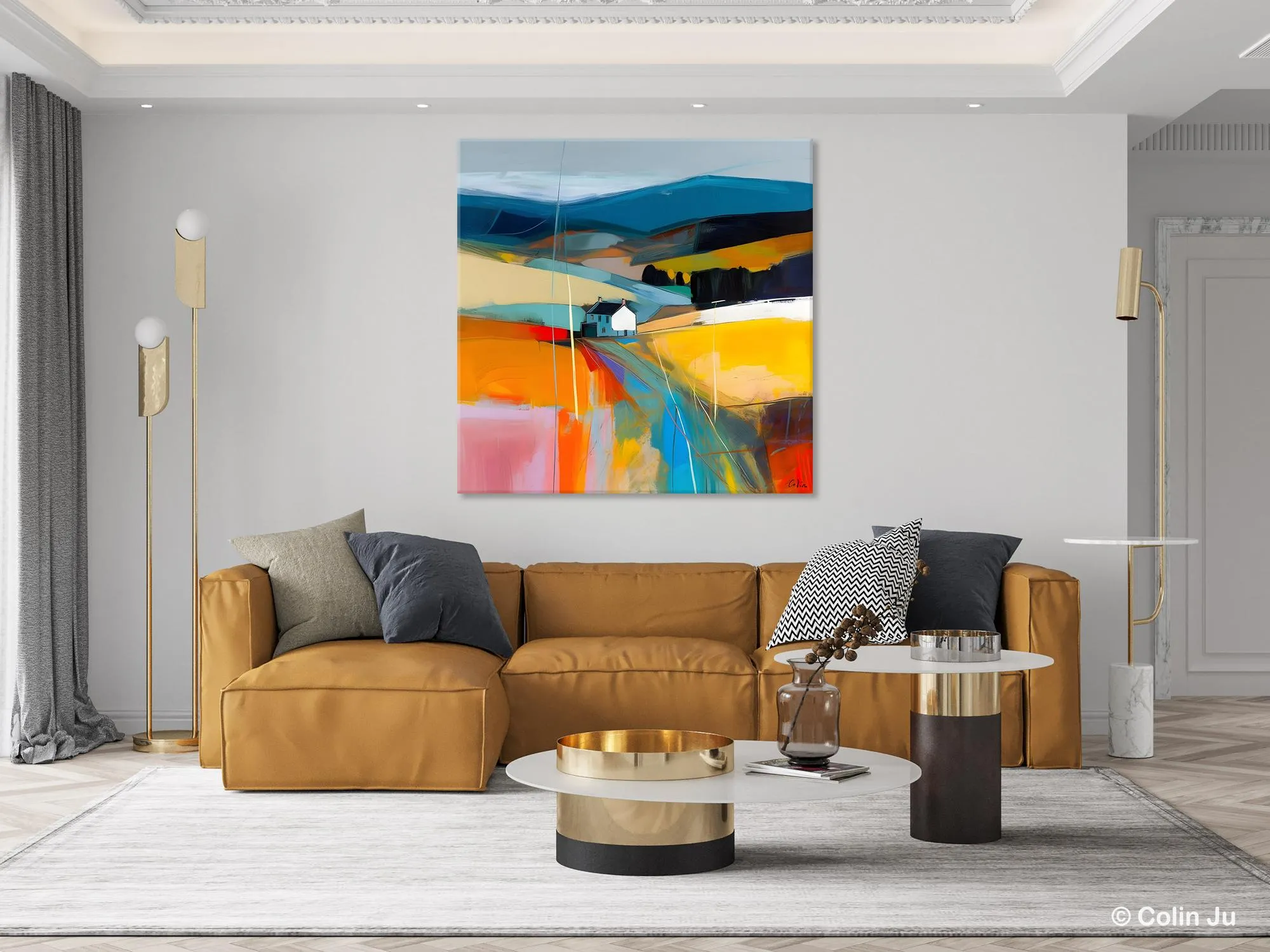 Contemporary Abstract Artwork, Acrylic Painting for Living Room, Oversized Wall Art Paintings, Original Modern Artwork on Canvas