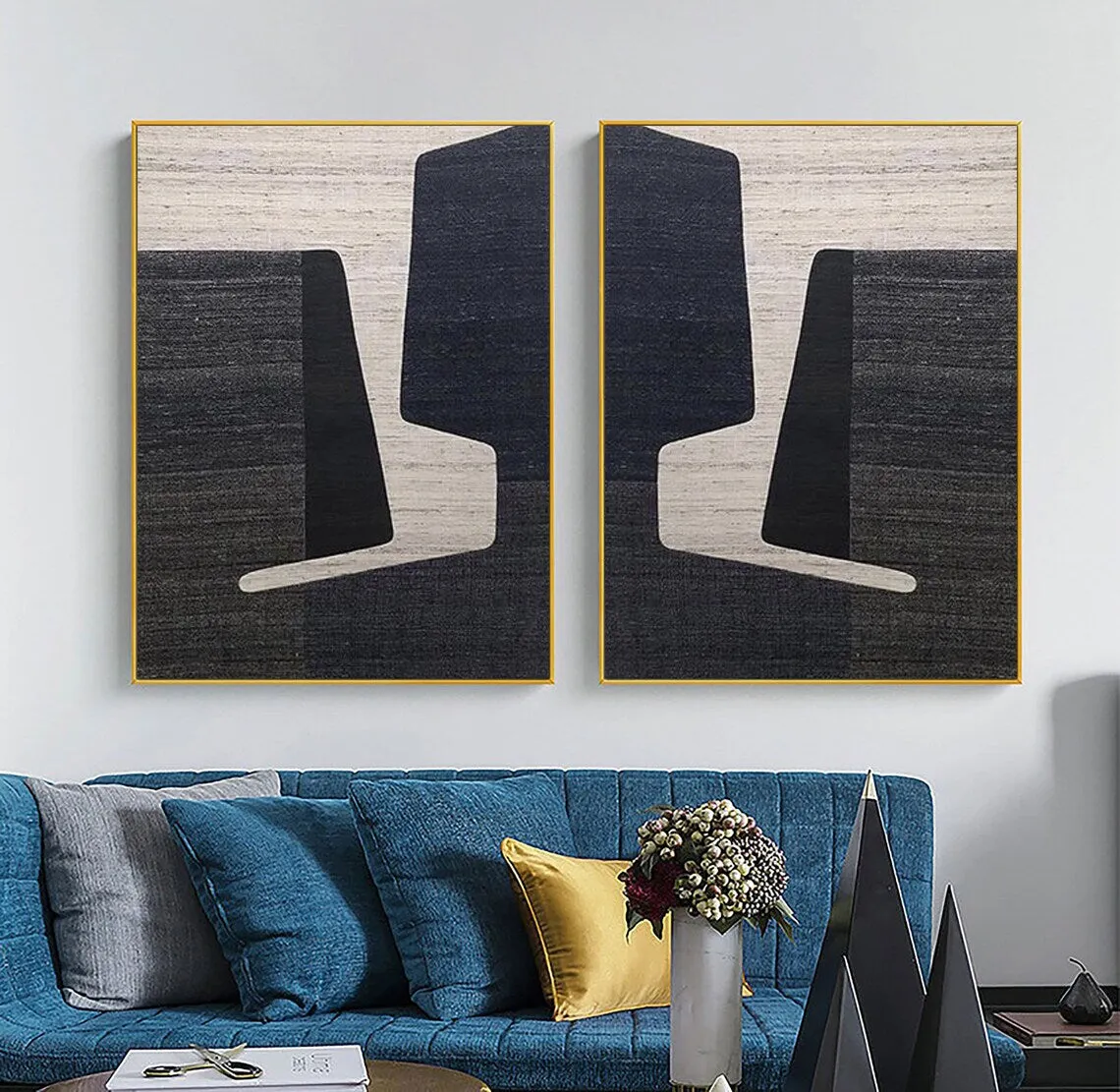 Contemporary Splits Diptych