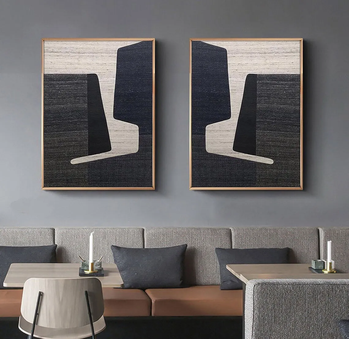 Contemporary Splits Diptych