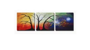 Cosmic Trees Canvas Art