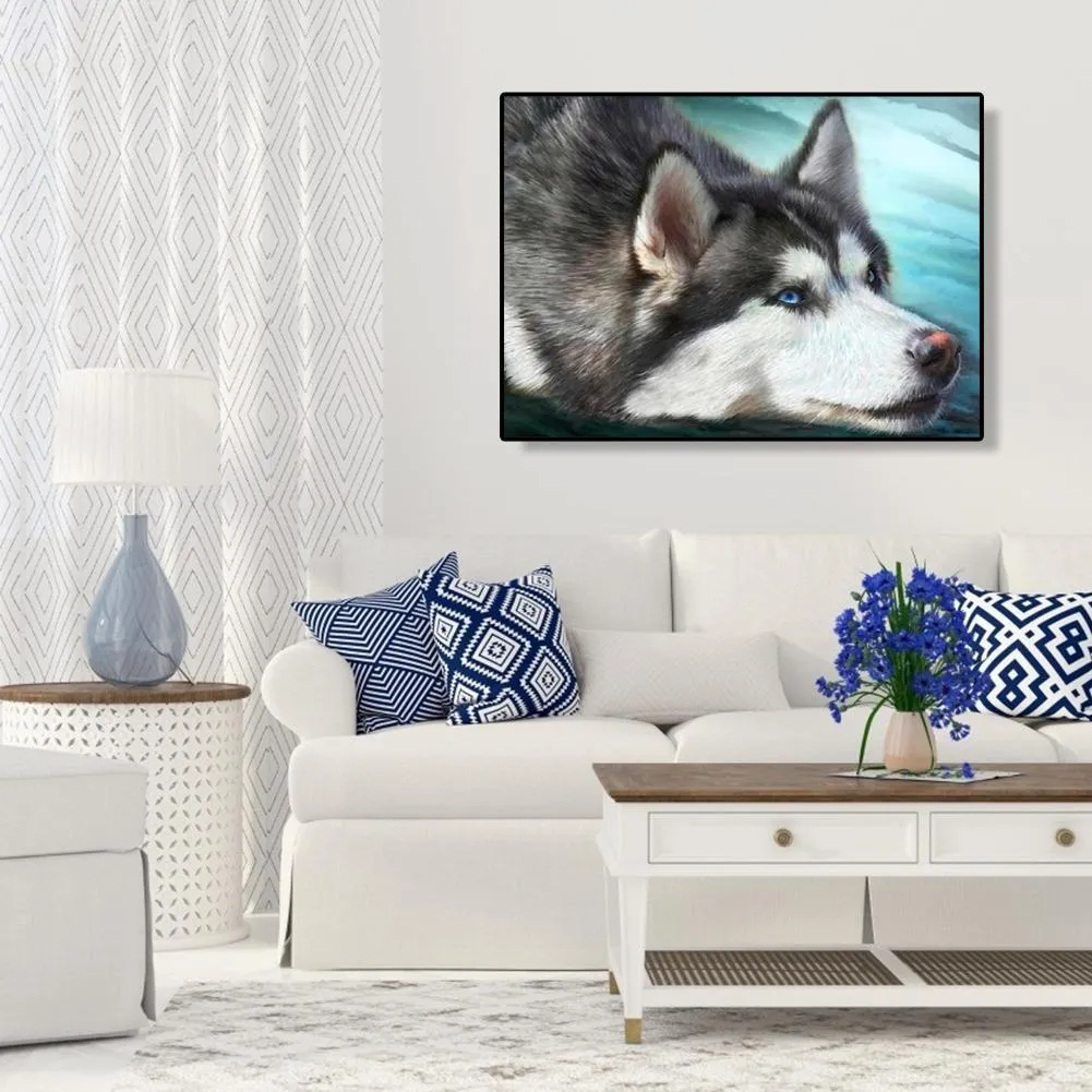 Dog HeadPictures  - Full Diamond Painting - 40x30cm