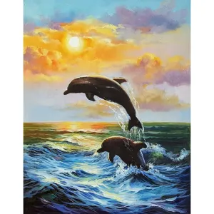 Dolphin - Full Diamond Painting - 40x30cm