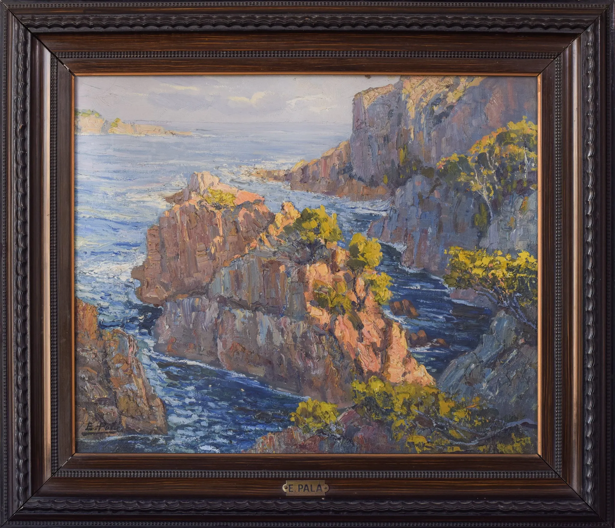 E. Palá - Impressionist Coastal Seascape