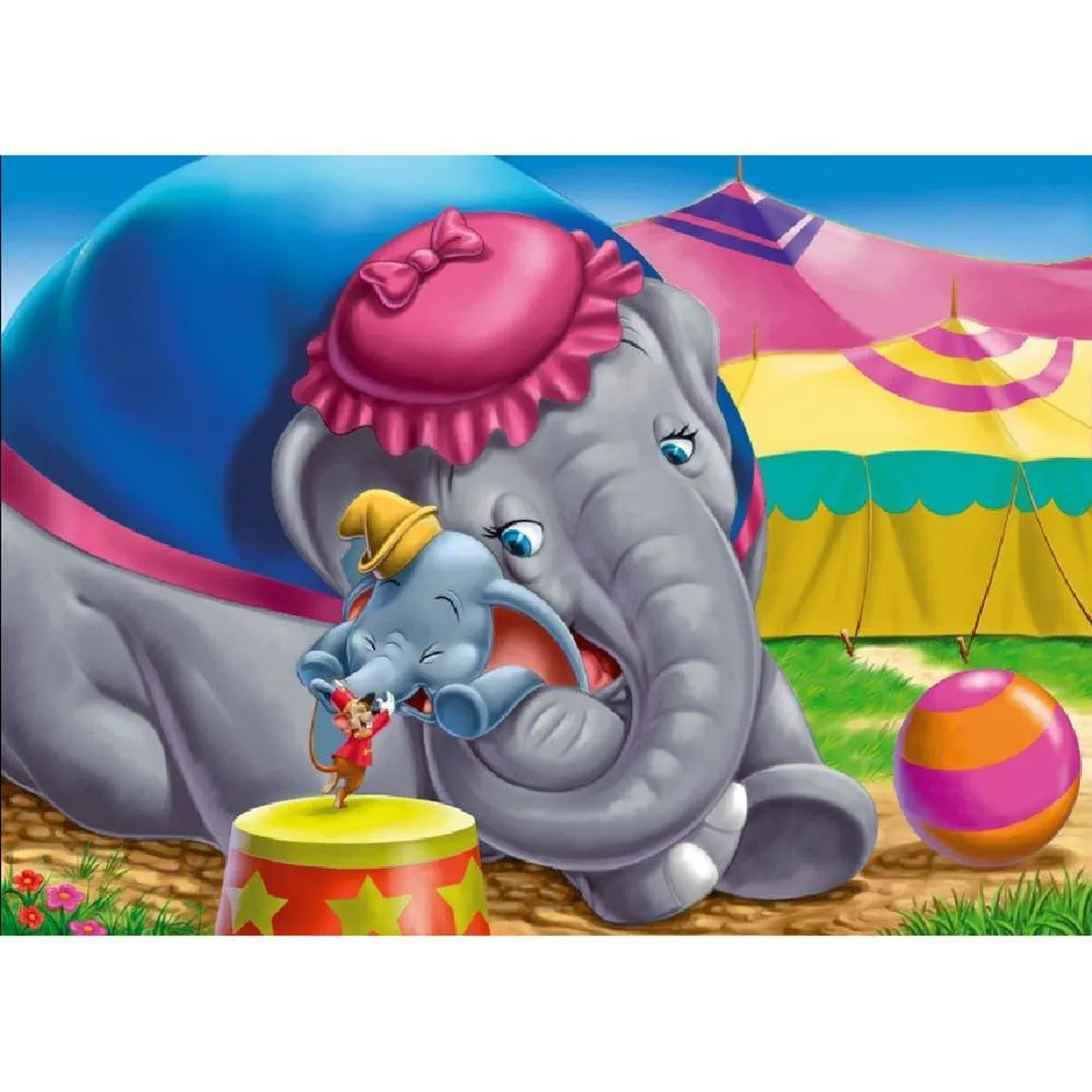 Elephant - Full Diamond Painting - (Canvas 30*40cm/11.81*15.75in)