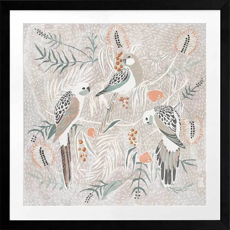 Feathered Serenade Framed Art Print