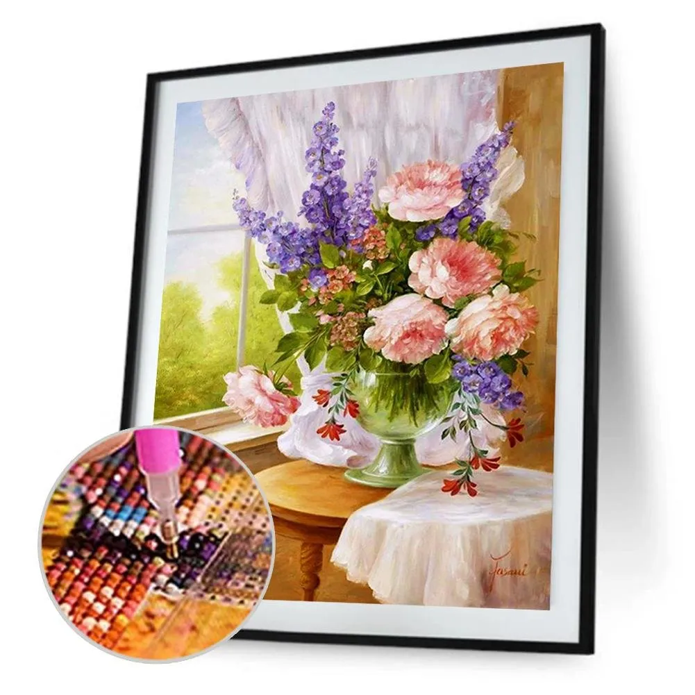 Full FlowerPicture - Full Diamond Painting - (Canvas 30*40cm/11.81*15.75in)